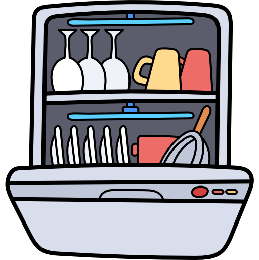 Inside Dishwasher